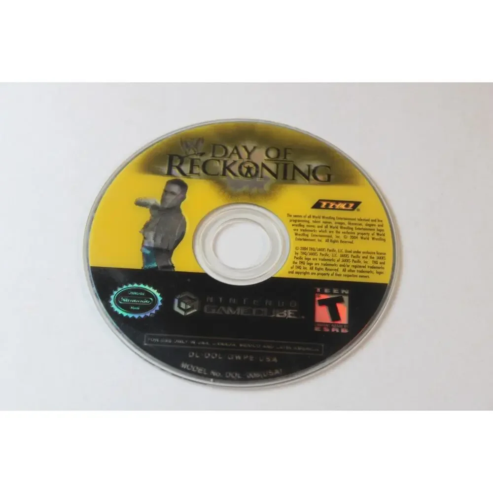 WWE: Day of Reckoning (Nintendo GameCube, 2004) Game Disc Only, tested/works